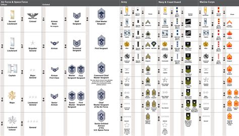 Almanac Rank Insignia Of The Armed Forces Air Force Magazine