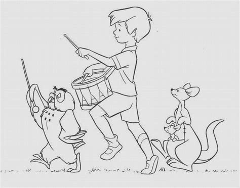 5 Winnie The Pooh Christopher Robin Coloring Pages