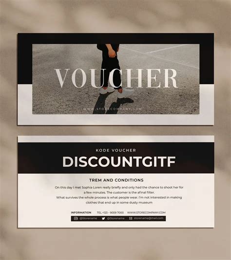 Shoes Voucher Template Voucher Design How To Make Clothes Voucher