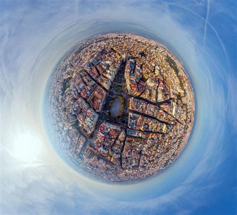 World City Panoramas Transformed Into 360 Degree Globes In Pictures