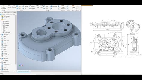 Inventor 2020 Tutorial 95 3d Modeling And Drawing 2d Youtube