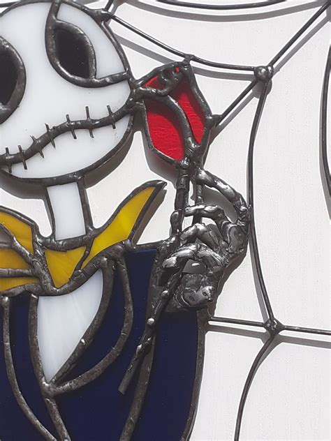 Nightmare Before Christmas Inspired Gothic Stained Glass Etsy