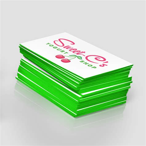 Painted Edge Business Cards Jakprints Inc