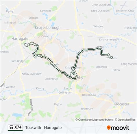X74 Route Schedules Stops And Maps Harrogate Updated