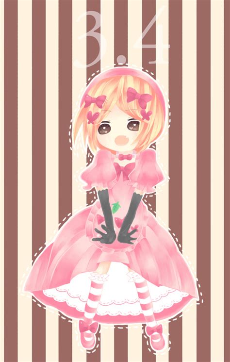 Anime Blonde Bow Chibi Cute Dress Image 97823 On