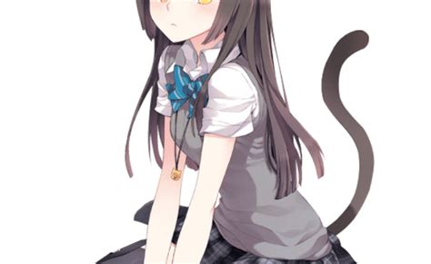 Transparent Neko Girl Png Cute Anime Cat Girl Png Download Transparent