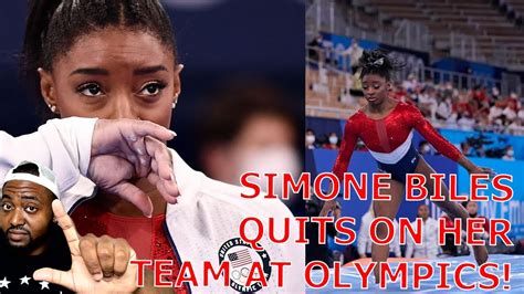 Simone Biles Quits On Her Team At Tokyo Olympics For Mental Health Reasons Youtube