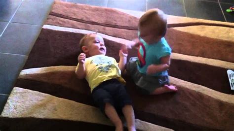 Twins Tickle Each Other 11 Months Old Youtube