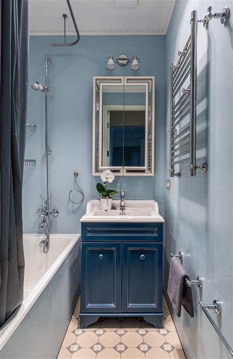 Blue And White Bathroom Home Design Ideas