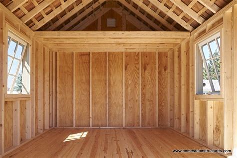 Building 12x20 hunting cabin with loft. Interior of 10x12 Premier Garden Shed. | Garden shed ...