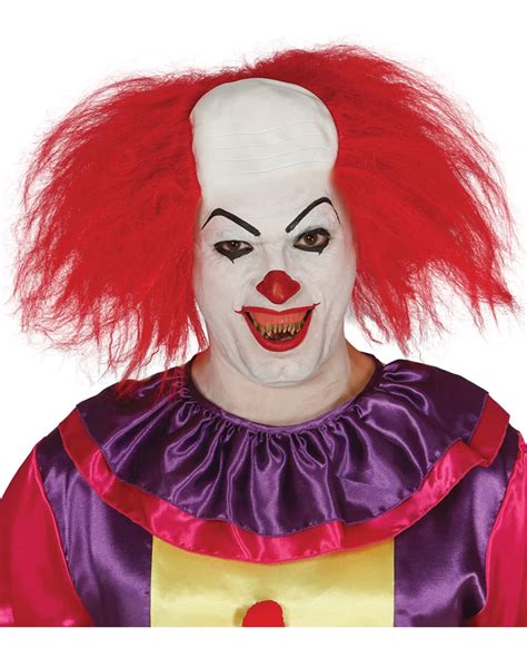 Red Twisted Clown Wig Attached White Bald Head Ubicaciondepersonas