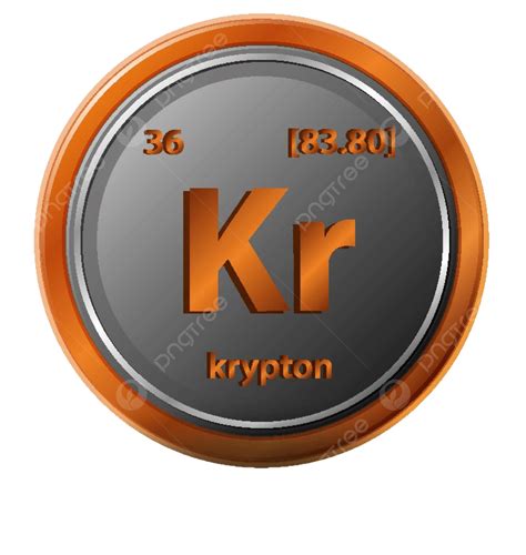 Krypton The Chemical Element With Atomic Number Atomic Mass And