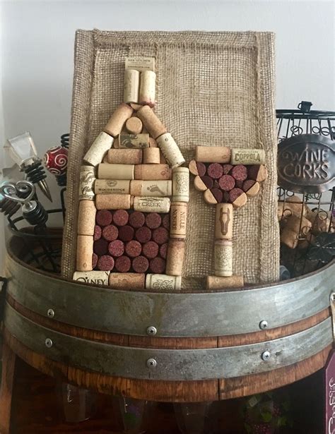 Wine Cork Art The Perfect Gift For Wine Lovers Https Etsy Com Shop TheWineingTwins Ref
