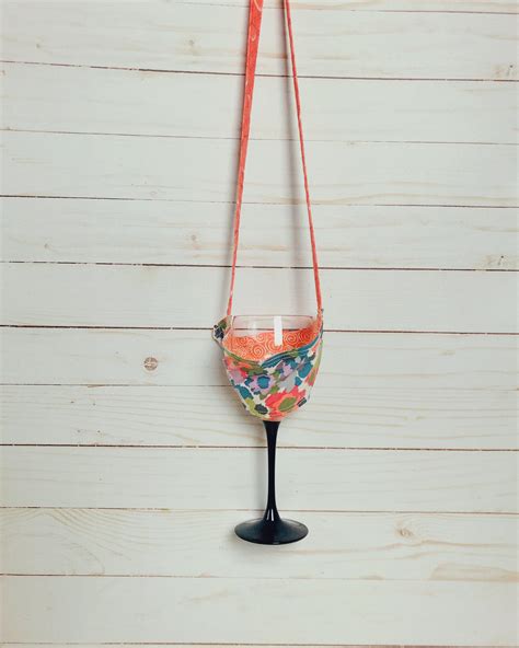 Wine Glass Necklace Event Holder Vino Lovers T For Etsy