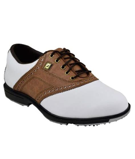 Footjoy Superlite White And Brown Golf Shoes Price In India Buy