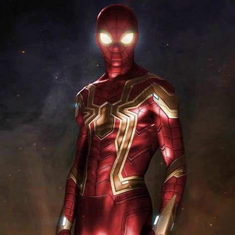 I Photoshopped The Real Iron Spider Suit Colors Iron Spider Suit