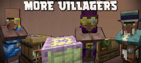 More Villagers Mod For Minecraft 117 Villagers Professions