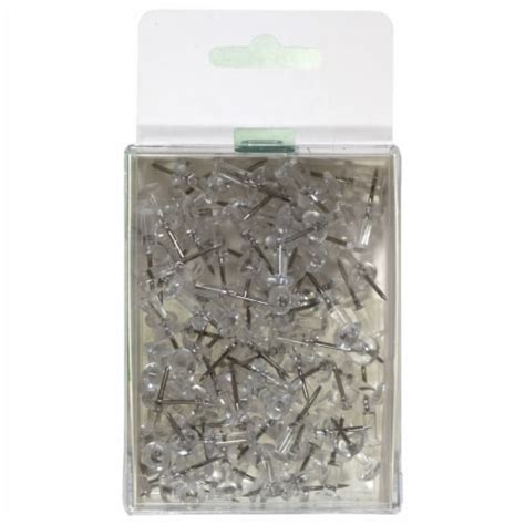 Office Works Clear Push Pins 100 Ct Kroger