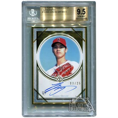 Shohei Ohtani 2018 Topps Transcendent Autographed Rookie Card Rc 0325