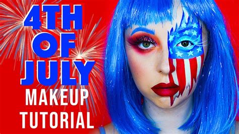 4th Of July American Flag Makeup 🇺🇸 Beeluxury⚡️ Youtube