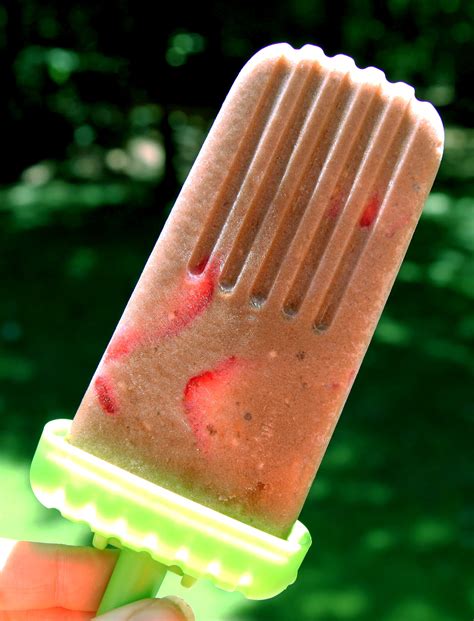 vegan fudgsicles with strawberries popsugar fitness