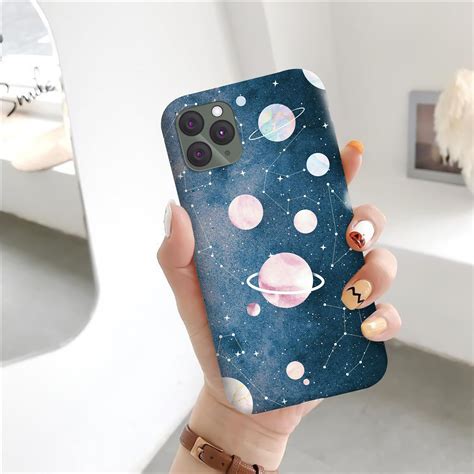 Cute Space Planet Clear Phone Case For Samsung Case Iphone 12 Etsy