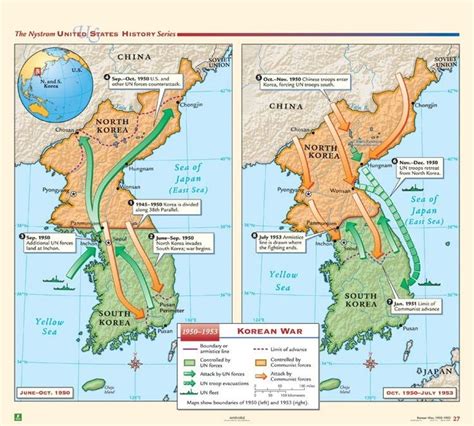 Korean War 1950 1953 Korean War Map Korean History