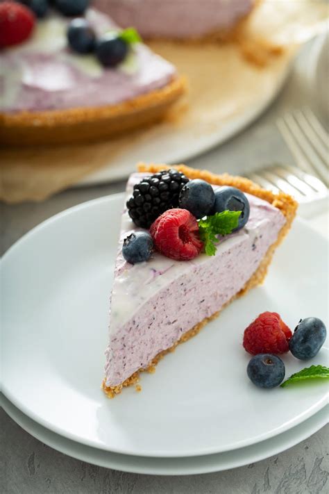 White Chocolate Frozen Mixed Berry Pie Oh Sweet Basil