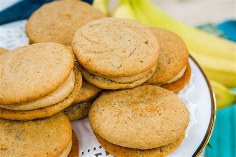 See more ideas about recipes, home and family, home and family hallmark. Banana Whoopie Pies with Peanut Butter Filling | Banana ...