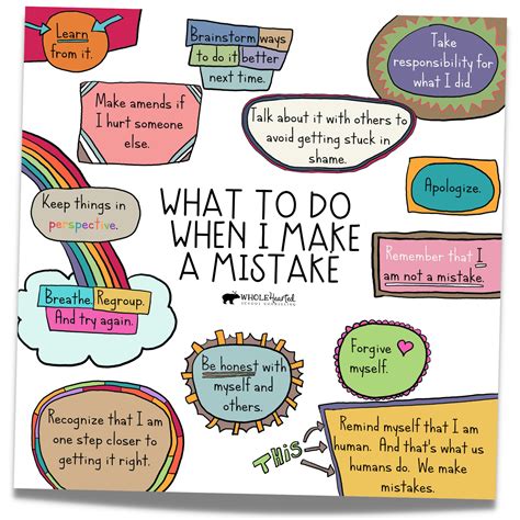 When I Make A Mistake Free Social Emotional Learning Growth Mindset