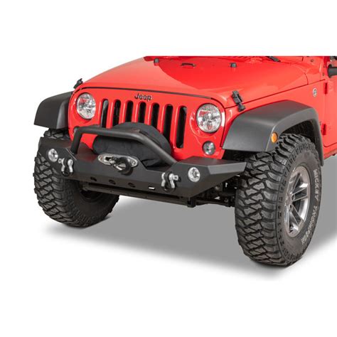 Tactik Stubby Front Bumper With Hoop For 07 18 Jeep Wrangler Jk Jeep