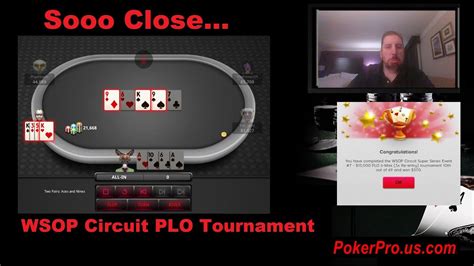 How To Win A Wsop Plo Online Circuit Event Tournament Part 1 Youtube