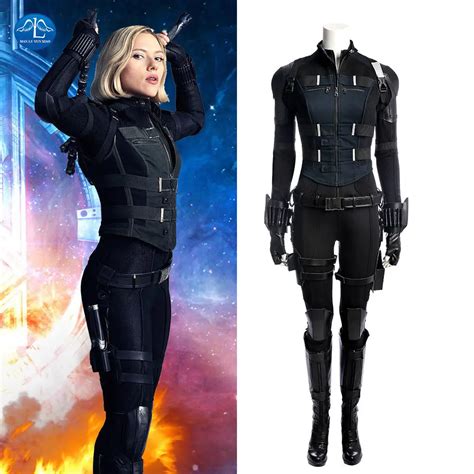 Avengersinfinity War Black Widow Natasha Romanoff Cosplay Costume