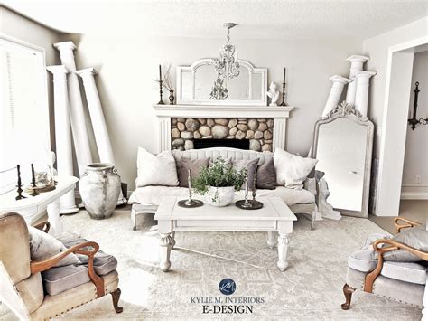 Romantic Off White Living Room Style Benjamin Moore Classic Gray River