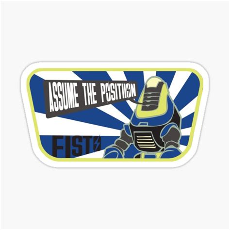 Fisto Assume The Position Sticker For Sale By Mdrmdrmdr Redbubble