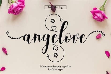 Angelove Calligraphy Styles Modern Calligraphy Script Fonts All