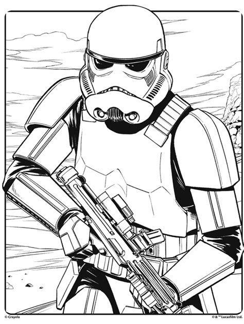 Stormtrooper Coloring Pages Printable Helmet Wars Star Trooper Clipart