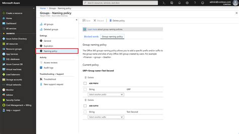 Group Naming Policy Quickstart Microsoft Entra Microsoft Learn