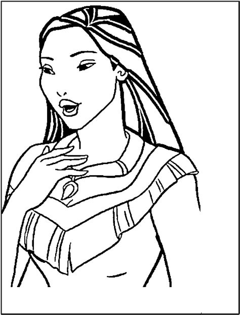 Printable coloring pages offers wide range of free coloring pages. Free Printable Pocahontas Coloring Pages For Kids