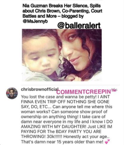 And he subtly shared the good news on instagram. Chris Brown and his Babymama come for each other on instagram and it's epic! Royalty's mother ...