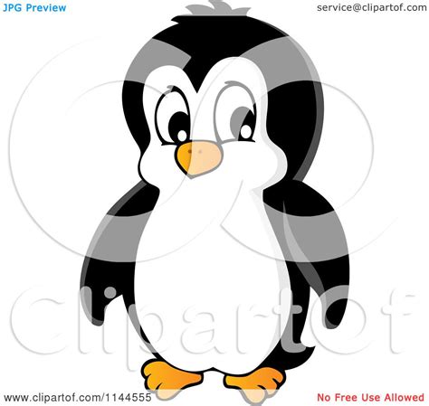 Cartoon Of A Cute Little Penguin 2 Royalty Free Vector