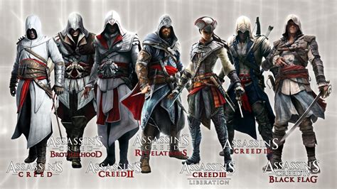 Assassins Creed All Assassins Wallpaper Wallpapersafari