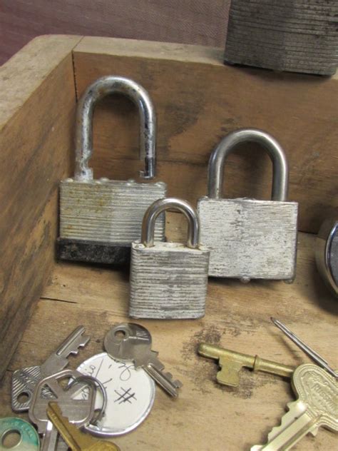 Lot Detail Lots Of Locks And Lots Of Keys Rustic Wooden Drawer Full Of