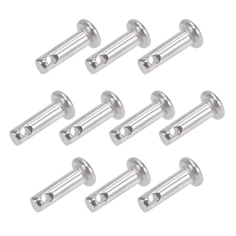 single hole clevis pins 3mm x 10mm flat head 304 stainless steel link hinge pin 10 pcs