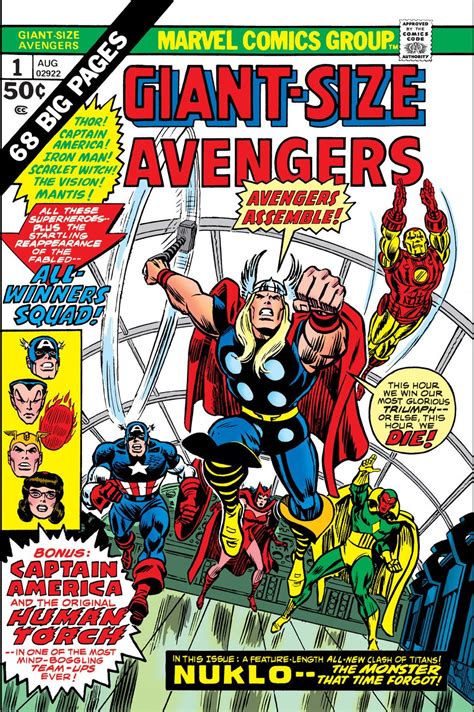 Giant Size Avengers Vol 1 1 Marvel Database Fandom Powered By Wikia