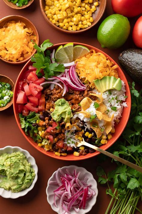 Turkey Taco Bowls With Meal Prep Option Peas And Crayons