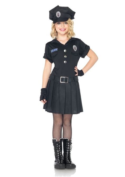 Girlscopcostumeskids Playtime Police Child Girl Costume Career
