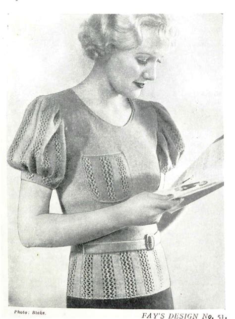 The Vintage Pattern Files 1930s Knitting Fays Second Book Of
