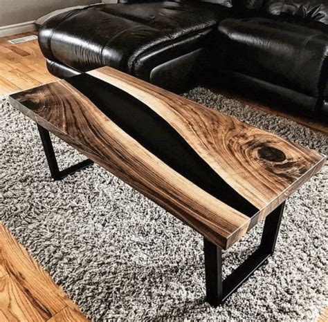 37 Stunning Resin Wood Table Design Ideas You Will Love Hmdcrtn