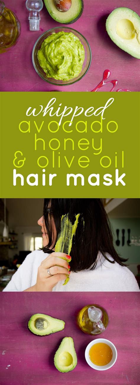 Whipped Avocado Honey And Olive Oil Deep Conditioning Hair Mask Recipe Olive Oil Hair